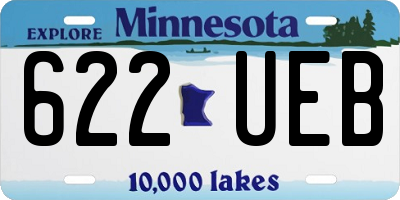 MN license plate 622UEB