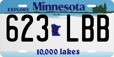 MN license plate 623LBB