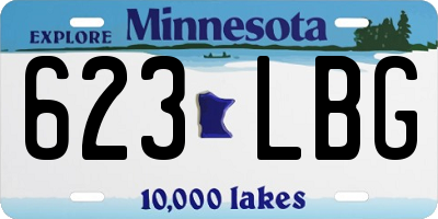 MN license plate 623LBG