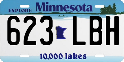 MN license plate 623LBH