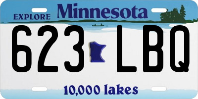 MN license plate 623LBQ
