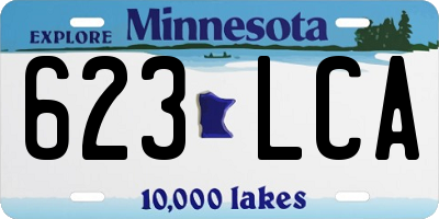 MN license plate 623LCA