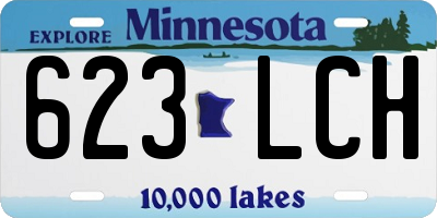 MN license plate 623LCH