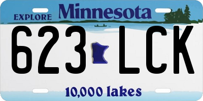 MN license plate 623LCK