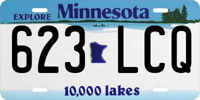 MN license plate 623LCQ