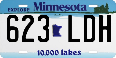 MN license plate 623LDH