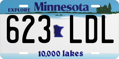 MN license plate 623LDL