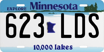 MN license plate 623LDS