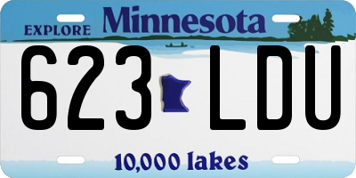 MN license plate 623LDU