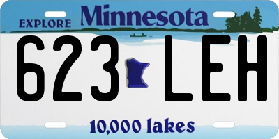 MN license plate 623LEH