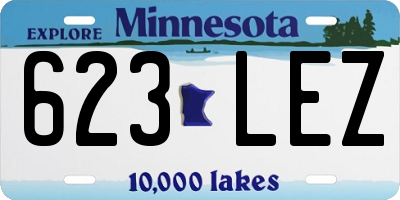MN license plate 623LEZ