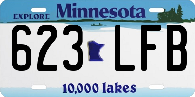 MN license plate 623LFB