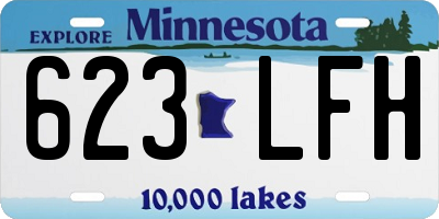 MN license plate 623LFH