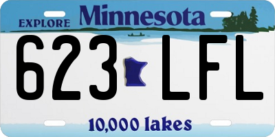 MN license plate 623LFL