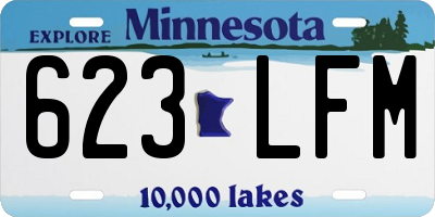 MN license plate 623LFM