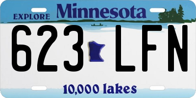 MN license plate 623LFN