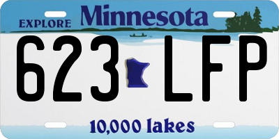 MN license plate 623LFP