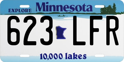 MN license plate 623LFR
