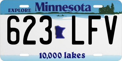 MN license plate 623LFV