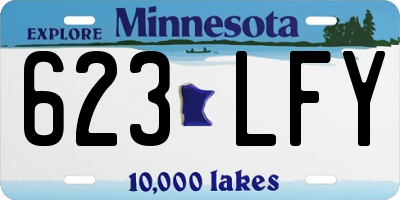 MN license plate 623LFY