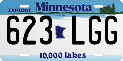 MN license plate 623LGG