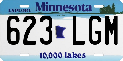 MN license plate 623LGM