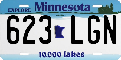 MN license plate 623LGN