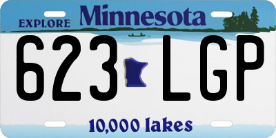 MN license plate 623LGP