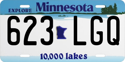 MN license plate 623LGQ