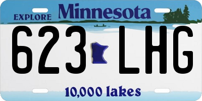 MN license plate 623LHG
