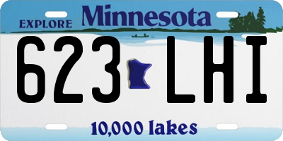 MN license plate 623LHI