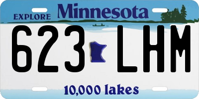 MN license plate 623LHM