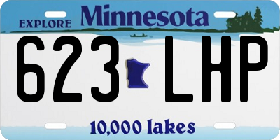 MN license plate 623LHP