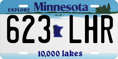 MN license plate 623LHR