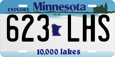 MN license plate 623LHS