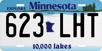 MN license plate 623LHT