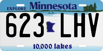 MN license plate 623LHV