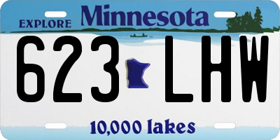 MN license plate 623LHW