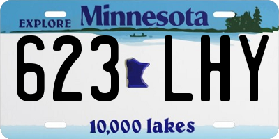 MN license plate 623LHY