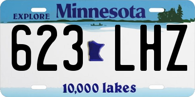 MN license plate 623LHZ