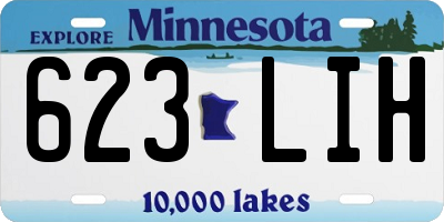 MN license plate 623LIH