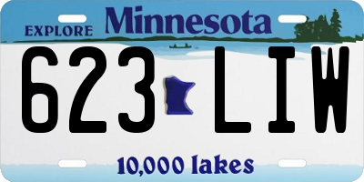 MN license plate 623LIW