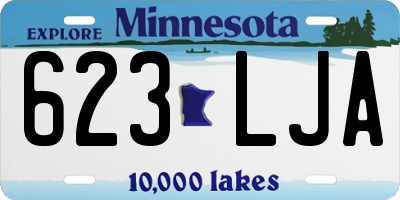 MN license plate 623LJA
