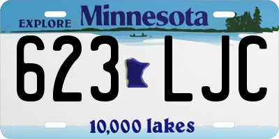 MN license plate 623LJC