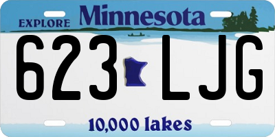 MN license plate 623LJG