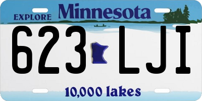 MN license plate 623LJI