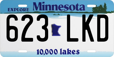 MN license plate 623LKD