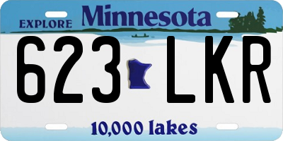 MN license plate 623LKR