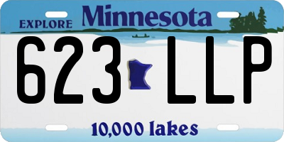 MN license plate 623LLP