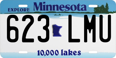MN license plate 623LMU